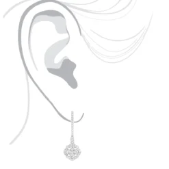 1 Carat 14K White Gold Diamond Drop Earrings For Women By Luxurman 12 1 Carat 14K White Gold Diamond Drop Earrings For Women By Luxurman -Outlet Radiant Bijou Store 1 carat 14k gold diamond drop earrings for women by luxurman bodwh