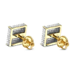 1 Carat Diamond Earrings 14K White Gold Studs -Outlet Radiant Bijou Store 1 carat diamond earrings 14k gold p 47937 backye
