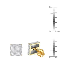 1 Carat Diamond Earrings 14K White Gold Studs -Outlet Radiant Bijou Store 1 carat diamond earrings 14k gold p 47937 rulerye
