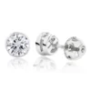 1 Ct. Diamond Stud Earrings Bezel Set Round Cut -Outlet Radiant Bijou Store 1 ct diamond stud earrings bezel set round cut p 5660 wh