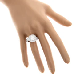 Halo 14K White Gold Diamond Engagement Ring Mounting 2ct -Outlet Radiant Bijou Store 100394bodwh bodwh