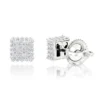 10K White Gold Diamond Stud Earrings 0.33ct -Outlet Radiant Bijou Store 10k gold diamond stud earrings 038ct p 41804 wh