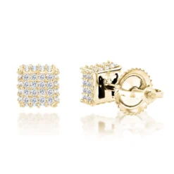 10K White Gold Diamond Stud Earrings 0.33ct -Outlet Radiant Bijou Store 10k gold diamond stud earrings 038ct p 41804 ye