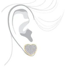 10K White Gold Heart Shaped Diamond Stud Earrings 0.63ct -Outlet Radiant Bijou Store 10k gold heart shaped diamond stud earrings 063ct p 6179 bodye