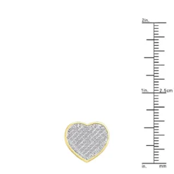 10K White Gold Heart Shaped Diamond Stud Earrings 0.63ct -Outlet Radiant Bijou Store 10k gold heart shaped diamond stud earrings 063ct p 6179 rulerye