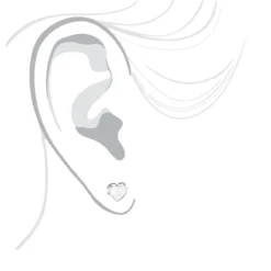 10K White Gold Pave Round Diamond Small Heart Earrings 0.1ct -Outlet Radiant Bijou Store 10k gold pave round diamond small heart earrings 012ct p 6164 bodwh