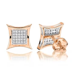 10K White Gold Round Diamond Kite Stud Earrings 0.18ct -Outlet Radiant Bijou Store 10k gold round diamond kite stud earrings 018ct p 47959 ro