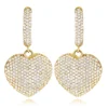 14K Yellow Gold Dangle Diamond Heart Earrings For Women 1.5ct -Outlet Radiant Bijou Store 14k dangle diamond heart earrings 195ct p 22378 ye