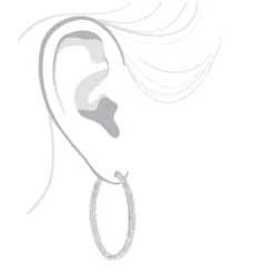 14K White Gold Dazzling 2 Inch Diamond Hoop Earrings Inside Out 7ct 13 14K White Gold Dazzling 2 Inch Diamond Hoop Earrings Inside Out 7ct -Outlet Radiant Bijou Store 14k dazzling diamond hoop earrings inside out 690ct p 6420 bodwh