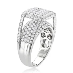 14K White Gold Designer Diamond Ring 2.79ct -Outlet Radiant Bijou Store 14k designer diamond ring 279ct p 41162 boxwh