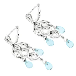 14K White Gold Diamond Chandelier Earrings Blue Topaz 0.37ct 11 14K White Gold Diamond Chandelier Earrings Blue Topaz 0.37ct -Outlet Radiant Bijou Store 14k diamond chandelier earrings blue topaz 037ct p 22416 backwh