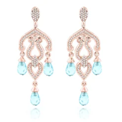 14K White Gold Diamond Chandelier Earrings Blue Topaz 0.37ct 10 14K White Gold Diamond Chandelier Earrings Blue Topaz 0.37ct -Outlet Radiant Bijou Store 14k diamond chandelier earrings blue topaz 037ct p 22416 ro