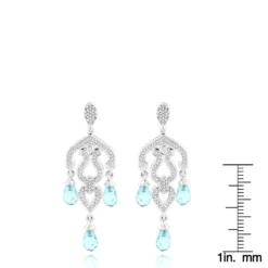14K White Gold Diamond Chandelier Earrings Blue Topaz 0.37ct 13 14K White Gold Diamond Chandelier Earrings Blue Topaz 0.37ct -Outlet Radiant Bijou Store 14k diamond chandelier earrings blue topaz 037ct p 22416 rulerwh