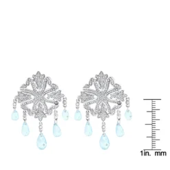 14K White Gold Diamond Chandelier Earrings Blue Topaz 0.64ct -Outlet Radiant Bijou Store 14k diamond chandelier earrings blue topaz 064ct p 22366 rulerwh