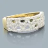 14K Yellow Gold Ladies Diamond Circle Ring 0.33ct -Outlet Radiant Bijou Store 14k diamond circle ring 033ct p 41201