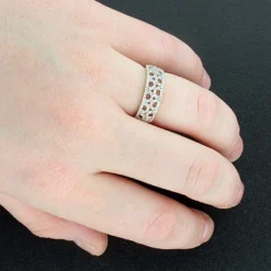 14K Yellow Gold Ladies Diamond Circle Ring 0.33ct -Outlet Radiant Bijou Store 14k diamond circle ring 033ct p 41201bod