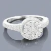 14K White Gold Diamond Cluster Ring 0.67ct 1 14K White Gold Diamond Cluster Ring 0.67ct -Outlet Radiant Bijou Store 14k diamond cluster ring 067ct p 42659