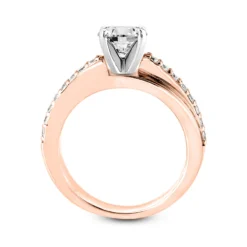 14K White Gold Diamond Engagement Ring Setting 0.32ct -Outlet Radiant Bijou Store 14k diamond engagement ring setting 032ct p 35132 additional rose