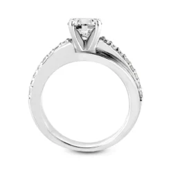 14K White Gold Diamond Engagement Ring Setting 0.32ct -Outlet Radiant Bijou Store 14k diamond engagement ring setting 032ct p 35132 additional white