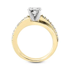 14K White Gold Diamond Engagement Ring Setting 0.32ct -Outlet Radiant Bijou Store 14k diamond engagement ring setting 032ct p 35132 additional yellow