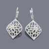 14K White Gold Diamond Filigree Earrings 1.35ct -Outlet Radiant Bijou Store 14k diamond filigree earrings 135ct p 42034
