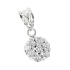 14K White Gold Diamond Flower Pendant 0.50ct -Outlet Radiant Bijou Store 14k diamond flower pendant 060ct p 22547 wh