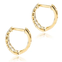 14K Yellow Gold Diamond Hoop Huggie Earrings For Women 0.65ct -Outlet Radiant Bijou Store 14k diamond hoop huggie earrings 065ct p 35720 backye