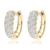 14K Yellow Gold Diamond Hoop Huggie Earrings For Women 0.65ct 1 14K Yellow Gold Diamond Hoop Huggie Earrings For Women 0.65ct -Outlet Radiant Bijou Store 14k diamond hoop huggie earrings 065ct p 35720 ye