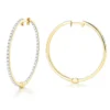 14K Yellow Gold 1 Row Inside Out Diamond Hoop Earrings 3.15ct 1 14K Yellow Gold 1 Row Inside Out Diamond Hoop Earrings 3.15ct -Outlet Radiant Bijou Store 14k gold 1 row inside out diamond hoop earrings 315ct p 5996 ye