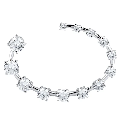 14K White Gold 13 Stone Diamond Journey Necklace 1.85ct 3 14K White Gold 13 Stone Diamond Journey Necklace 1.85ct