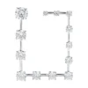 14K White Gold 13 Stone Diamond Journey Necklace 2.44ct