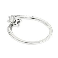 14K Yellow Gold 2 Stone Diamond Ladies Ring 0.4ct Love And Friendship Design -Outlet Radiant Bijou Store 14k gold 2 stone diamond ladies ring 04ct love and friendship design backwh