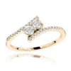 14K Yellow Gold 2 Stone Diamond Ladies Ring 0.4ct Love And Friendship Design 1 14K Yellow Gold 2 Stone Diamond Ladies Ring 0.4ct Love And Friendship Design -Outlet Radiant Bijou Store 14k gold 2 stone diamond ladies ring 04ct love and friendship design ye