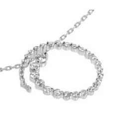 14K White Gold 33 Stone Diamond Journey Necklace 1.50ct -Outlet Radiant Bijou Store 14k gold 33 stone diamond journey necklace 150ct p 28174 additional white