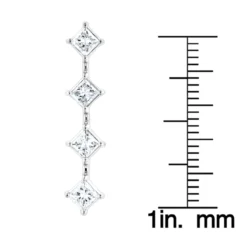 14K White Gold 4 Stone Diamond Journey Pendant 1.60ct -Outlet Radiant Bijou Store 14k gold 4 stone diamond journey pendant 160ct p 28098 rulerwh