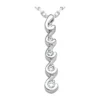 14K White Gold 5 Stone Diamond Journey Necklace 0.26ct -Outlet Radiant Bijou Store 14k gold 5 stone diamond journey necklace 026ct p 28090 white 20220426