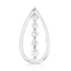 14K White Gold Unique 5 Stone Diamond Journey Necklace 0.50ct -Outlet Radiant Bijou Store 14k gold 5 stone diamond journey necklace 050ct p 28147 wh