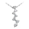14K White Gold 7 Stone Diamond Journey Necklace 0.50ct -Outlet Radiant Bijou Store 14k gold 5 stone diamond journey necklace 050ct p 28151 white 20220426