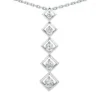 14K White Gold Unique 5 Stone Diamond Journey Pendant 0.25ct -Outlet Radiant Bijou Store 14k gold 5 stone diamond journey pendant 025ct p 28073 white 20220426