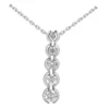 14K White Gold Bezel Set 5 Stone Round Diamond Journey Pendant 0.50ct -Outlet Radiant Bijou Store 14k gold 5 stone diamond journey pendant 050ct p 28061 white 20220426