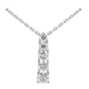 14K White Gold 5 Stone Round Diamond Journey Pendant 1ct 1 14K White Gold 5 Stone Round Diamond Journey Pendant 1ct -Outlet Radiant Bijou Store 14k gold 5 stone diamond journey pendant 1ct p 28066 white 20220426