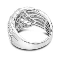 14K White Gold Baguette Round Diamond Ladies Cocktail Ring 2.25ct By Luxurman -Outlet Radiant Bijou Store 14k gold baguette round diamond ladies cocktail ring 225ct by luxurman backwh