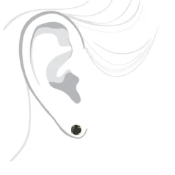 14K White Gold Black Diamond Stud Earrings Prong Set 2.00ct -Outlet Radiant Bijou Store 14k gold black diamond stud earrings prong set 200ct p 6058 bodye