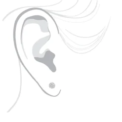 14K White Gold Cluster Flower Diamond Stud Earrings For Women 0.25ct By Luxurman -Outlet Radiant Bijou Store 14k gold cluster flower diamond stud earrings for women 025ct by luxurman bodwh