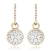 14K Yellow Gold Designer Diamond Earrings 2.04ct Clusters -Outlet Radiant Bijou Store 14k gold designer diamond earrings 204ct clusters ye