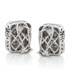 14K White Gold Designer Diamond Earrings Multi-Tier 2.48ct -Outlet Radiant Bijou Store 14k gold designer diamond earrings multi tier 248ct p 6110 backwh