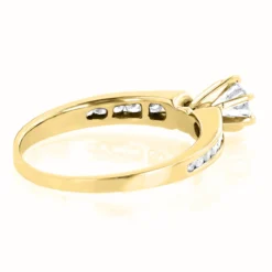 14K White Gold Prong And Channel Set Diamond Engagement Ring 0.84ct -Outlet Radiant Bijou Store 14k gold designer diamond engagement ring 084ct p 26017 backye