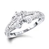 Unique 14K White Gold Designer Diamond Engagement Ring By Luxurman 1.15ct -Outlet Radiant Bijou Store 14k gold designer diamond engagement ring 115ct p 26589 wh