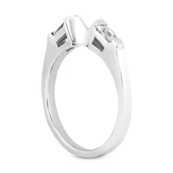 Ultra Thin 14K White Gold Designer Diamond Engagement Ring Band 0.12ct 2mm -Outlet Radiant Bijou Store 14k gold designer diamond engagement ring band 012ct p 23268 back white 20220426