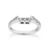 14K White Gold Designer Round Diamond Engagement Ring Band 0.15ct -Outlet Radiant Bijou Store 14k gold designer diamond engagement ring band 015ct p 26225 white 20220426
